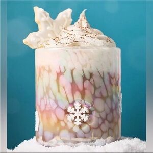 NEW Anthropologie Festive Icon Juice Glass - Snowflake